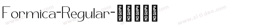 Formica-Regular字体转换