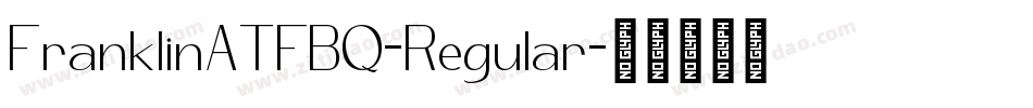 FranklinATFBQ-Regular字体转换