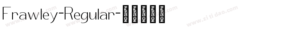 Frawley-Regular字体转换
