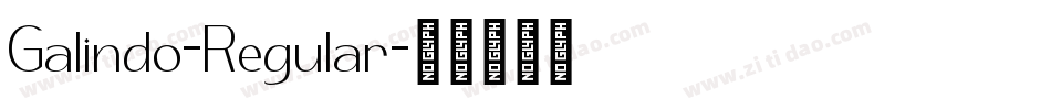 Galindo-Regular字体转换