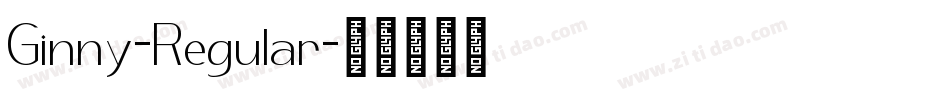 Ginny-Regular字体转换