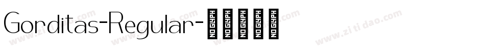 Gorditas-Regular字体转换
