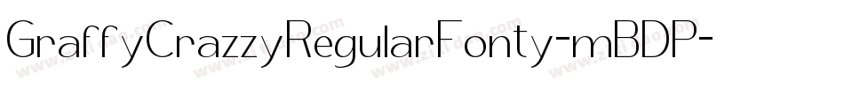 GraffyCrazzyRegularFonty-mBDP字体转换