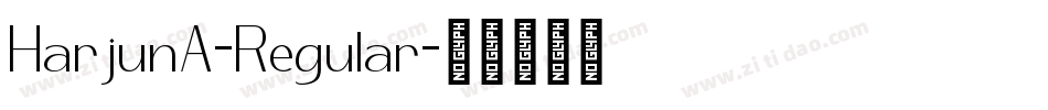 HarjunA-Regular字体转换