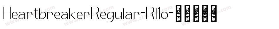 HeartbreakerRegular-Rl1o字体转换
