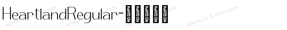 HeartlandRegular字体转换