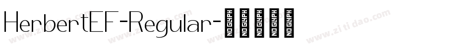HerbertEF-Regular字体转换