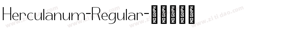Herculanum-Regular字体转换