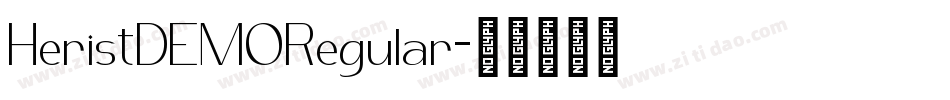 HeristDEMORegular字体转换