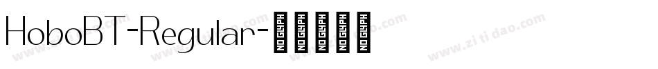 HoboBT-Regular字体转换
