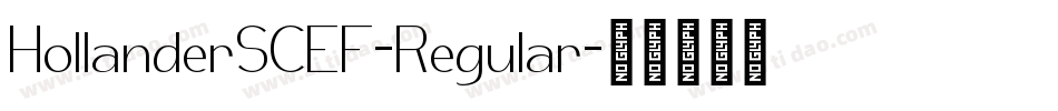 HollanderSCEF-Regular字体转换