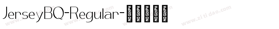 JerseyBQ-Regular字体转换
