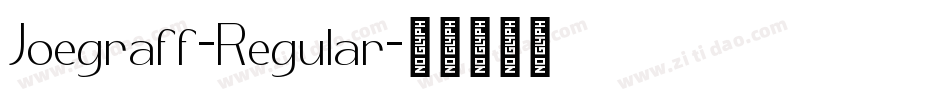 Joegraff-Regular字体转换