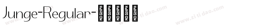 Junge-Regular字体转换