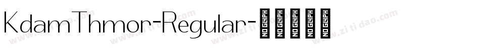 KdamThmor-Regular字体转换