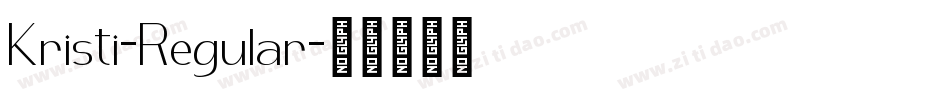 Kristi-Regular字体转换