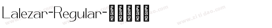 Lalezar-Regular字体转换