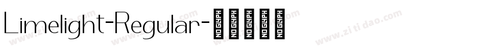 Limelight-Regular字体转换