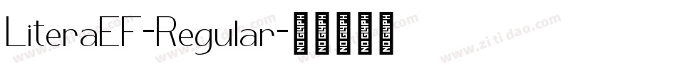 LiteraEF-Regular字体转换