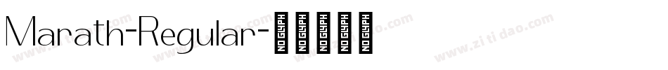 Marath-Regular字体转换