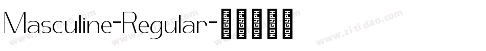 Masculine-Regular字体转换