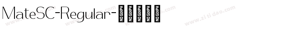 MateSC-Regular字体转换