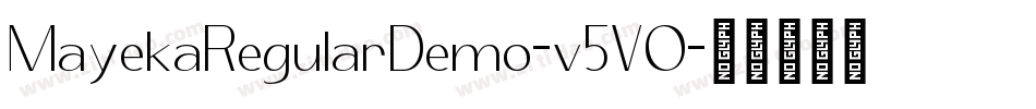 MayekaRegularDemo-v5VO字体转换