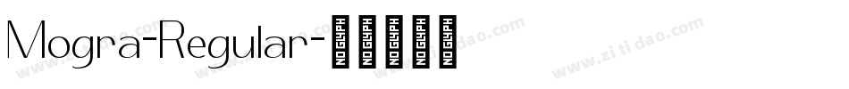 Mogra-Regular字体转换