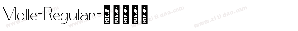 Molle-Regular字体转换