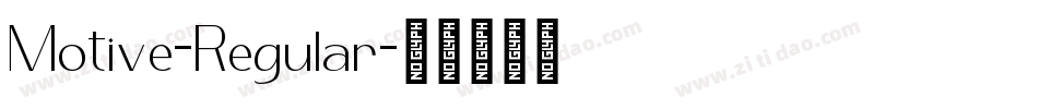 Motive-Regular字体转换