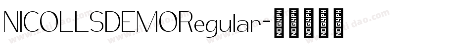 NICOLLSDEMORegular字体转换