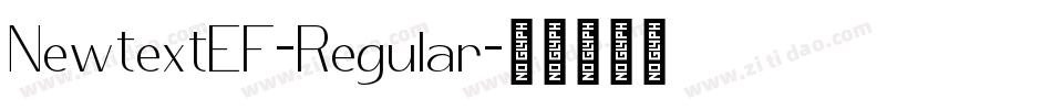 NewtextEF-Regular字体转换