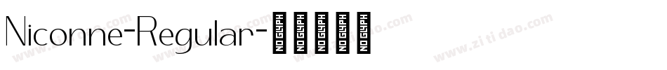 Niconne-Regular字体转换