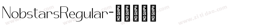 NobstarsRegular字体转换