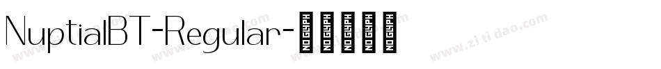 NuptialBT-Regular字体转换