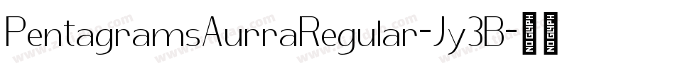 PentagramsAurraRegular-Jy3B字体转换