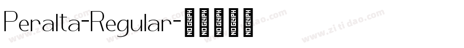 Peralta-Regular字体转换