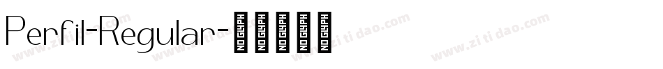 Perfil-Regular字体转换