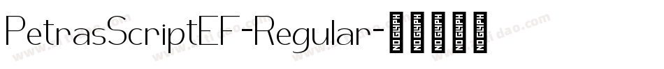 PetrasScriptEF-Regular字体转换