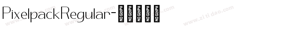 PixelpackRegular字体转换
