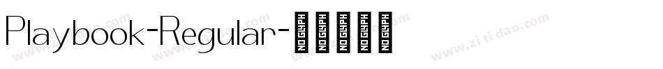 Playbook-Regular字体转换