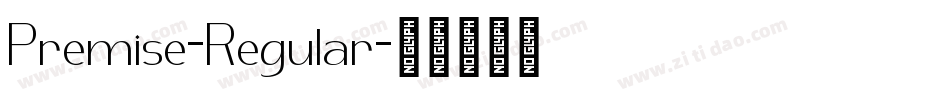 Premise-Regular字体转换