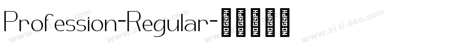 Profession-Regular字体转换