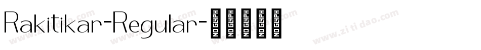 Rakitikar-Regular字体转换