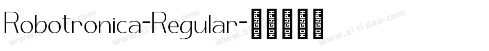 Robotronica-Regular字体转换