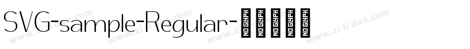 SVG-sample-Regular字体转换