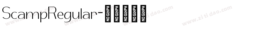 ScampRegular字体转换