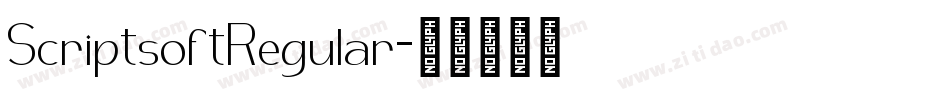 ScriptsoftRegular字体转换