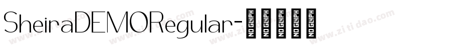 SheiraDEMORegular字体转换