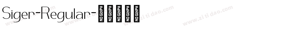 Siger-Regular字体转换